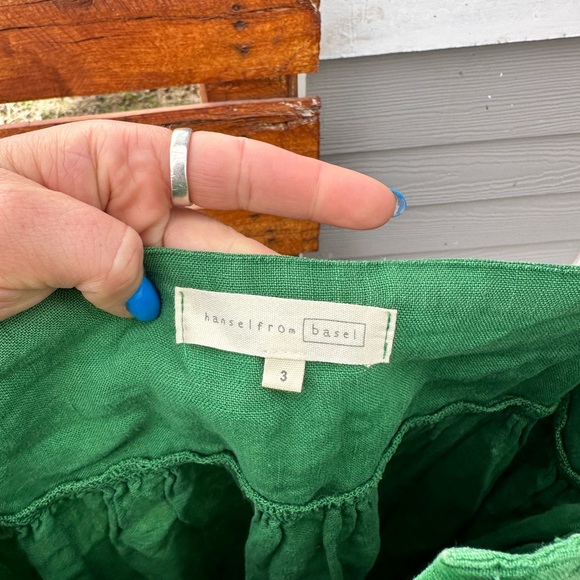 Hansel of Basel Green Button-Down Sundress - Picture 3 of 4